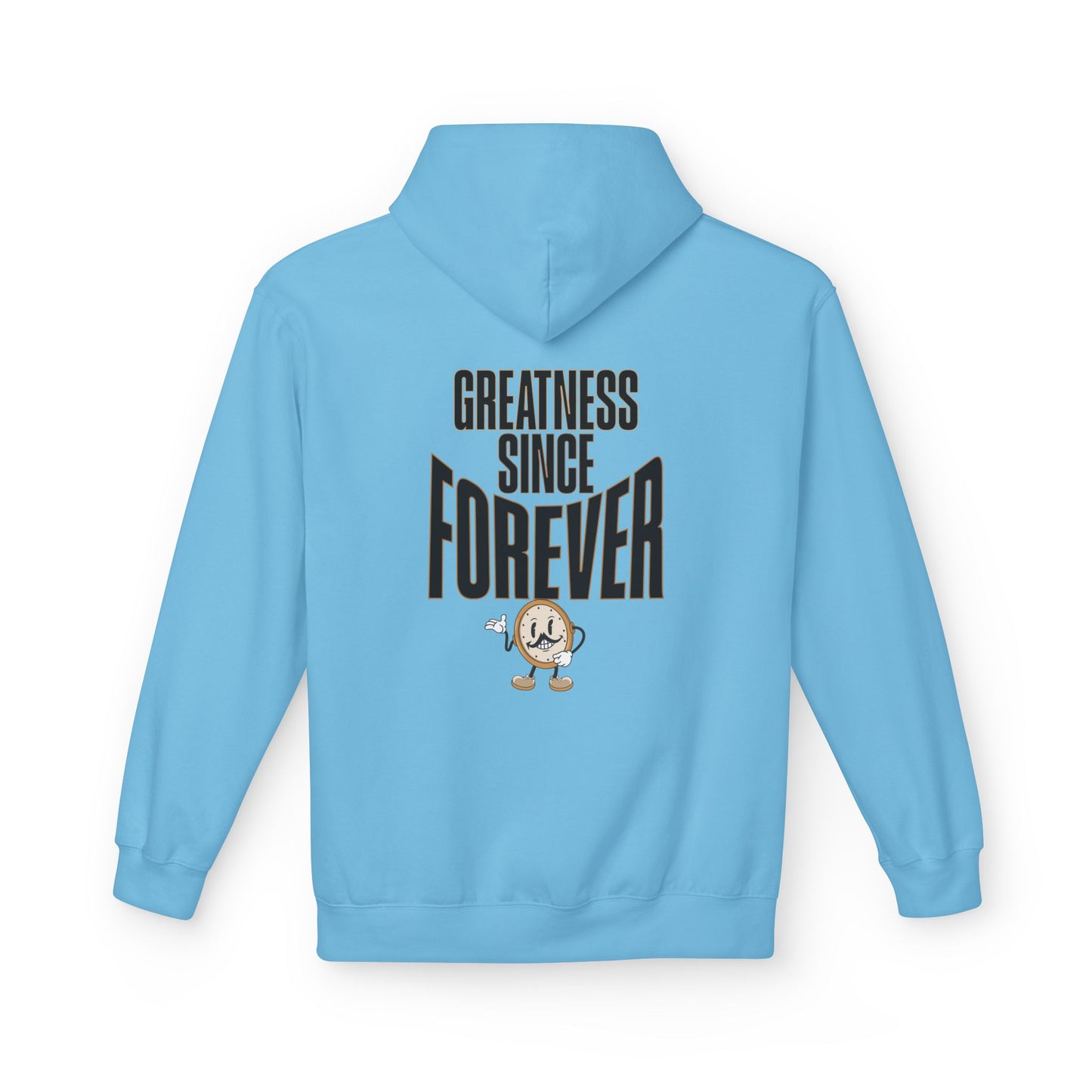 "SLOGAN" hoodie back Sky Blue