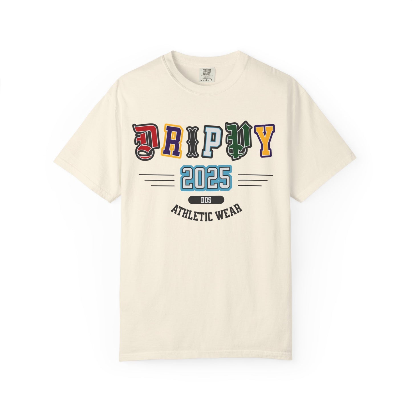 "DRIPPY" University style tee