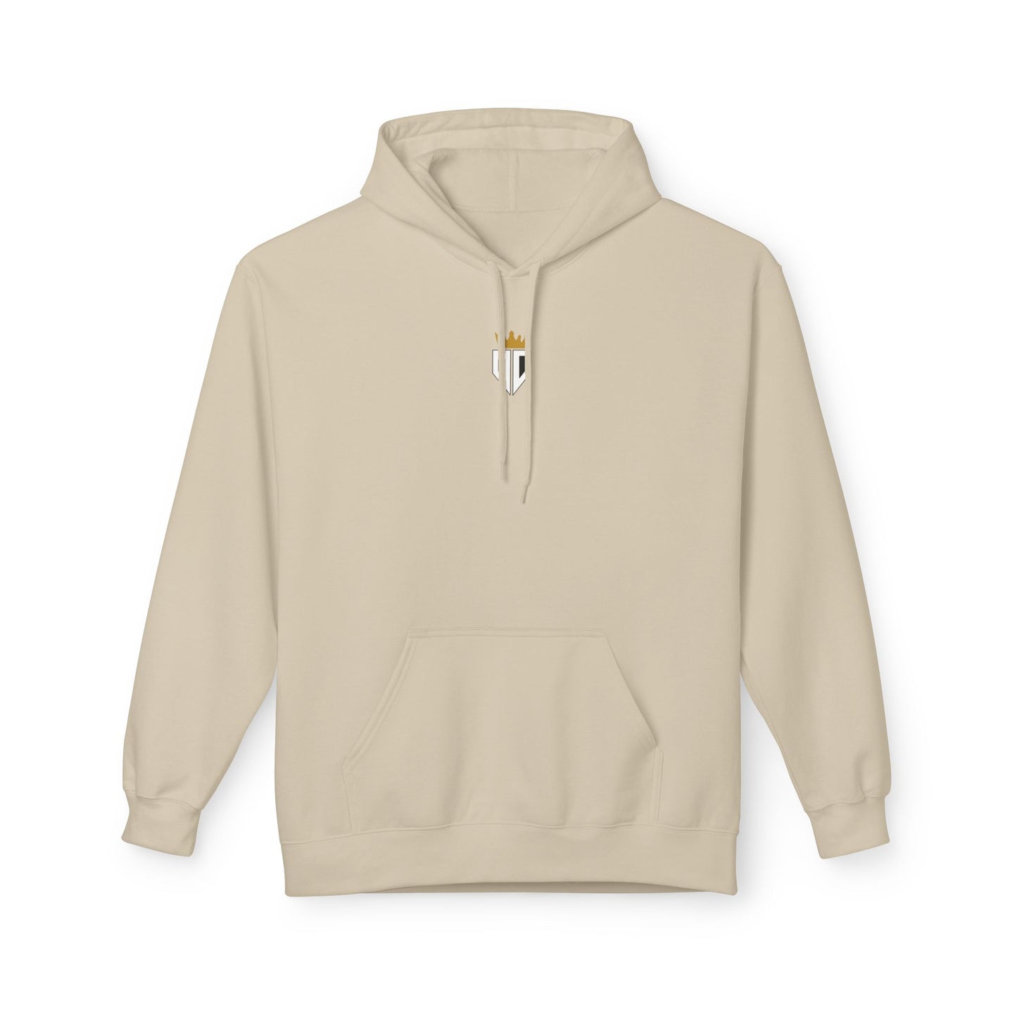 "SLOGAN" Hoodie Front Sand