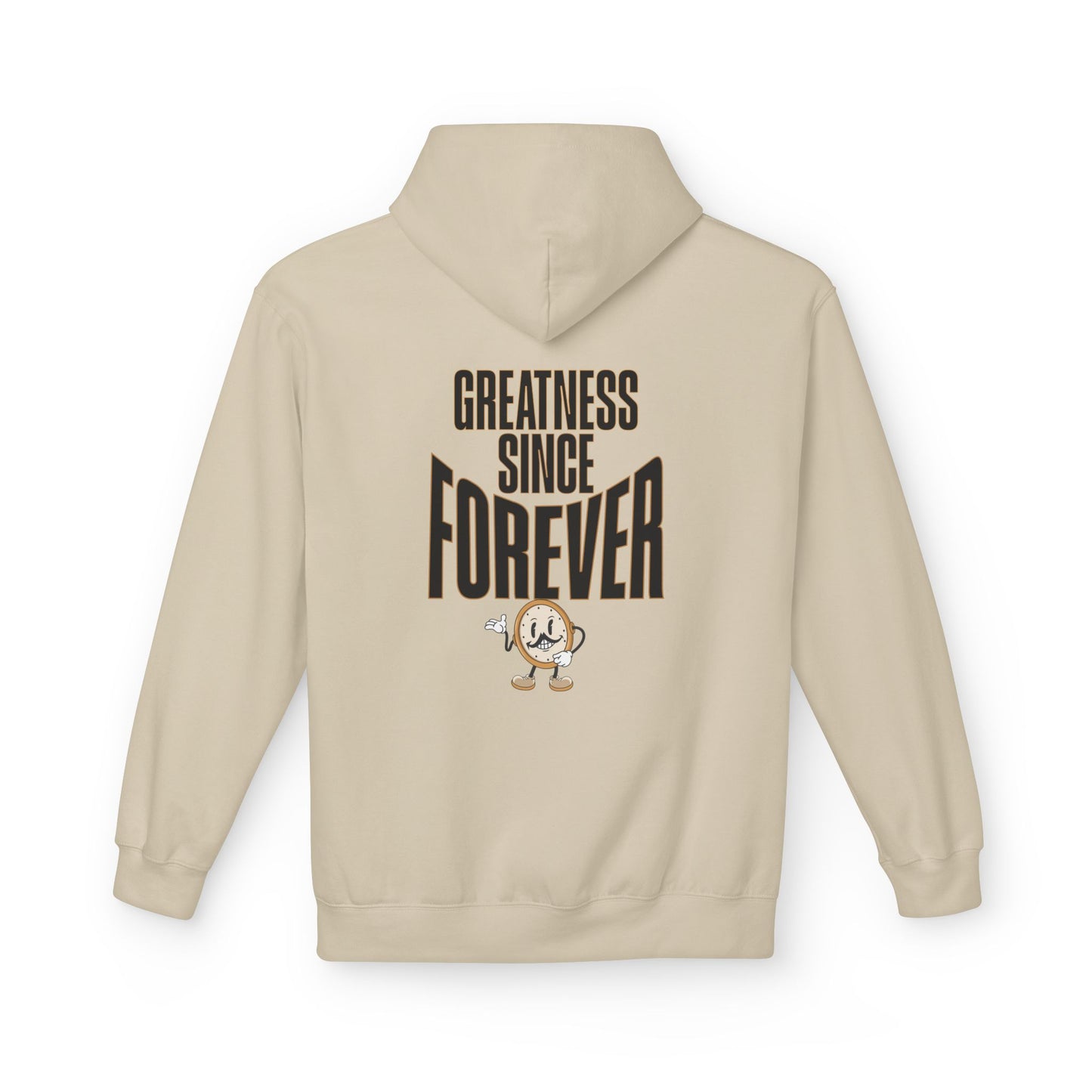 "SLOGAN" hoodie back Sand