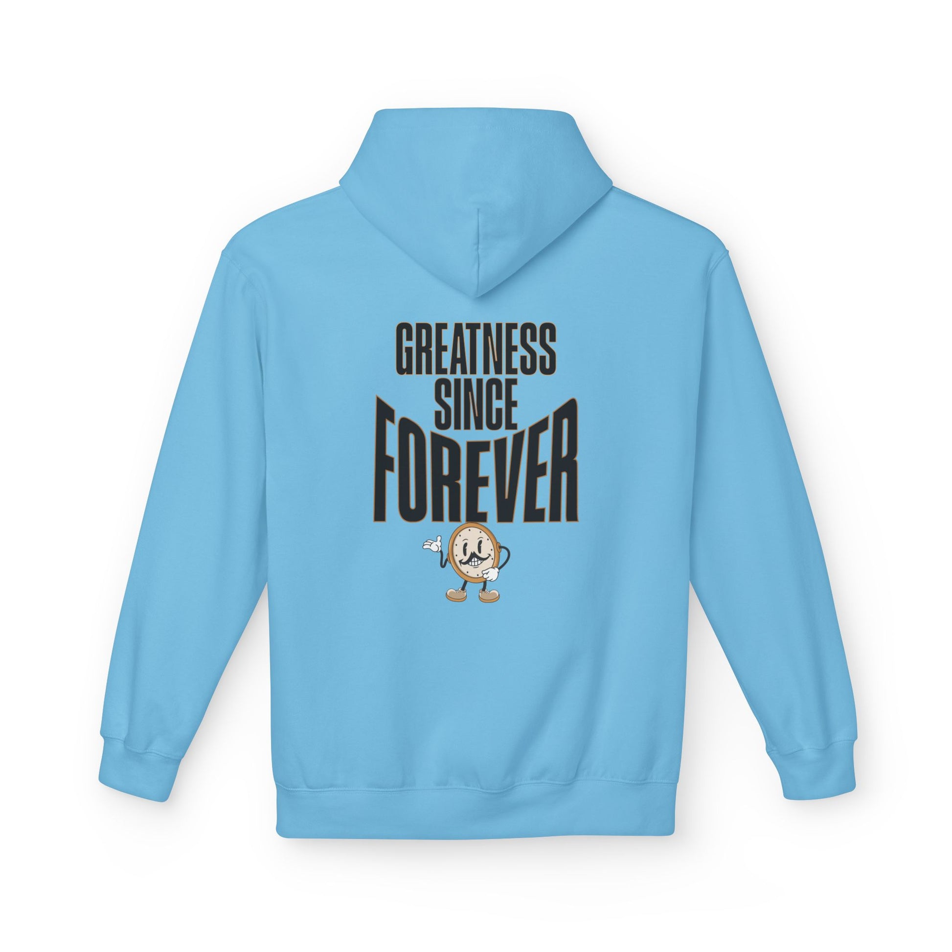 "SLOGAN" hoodie back Sky Blue