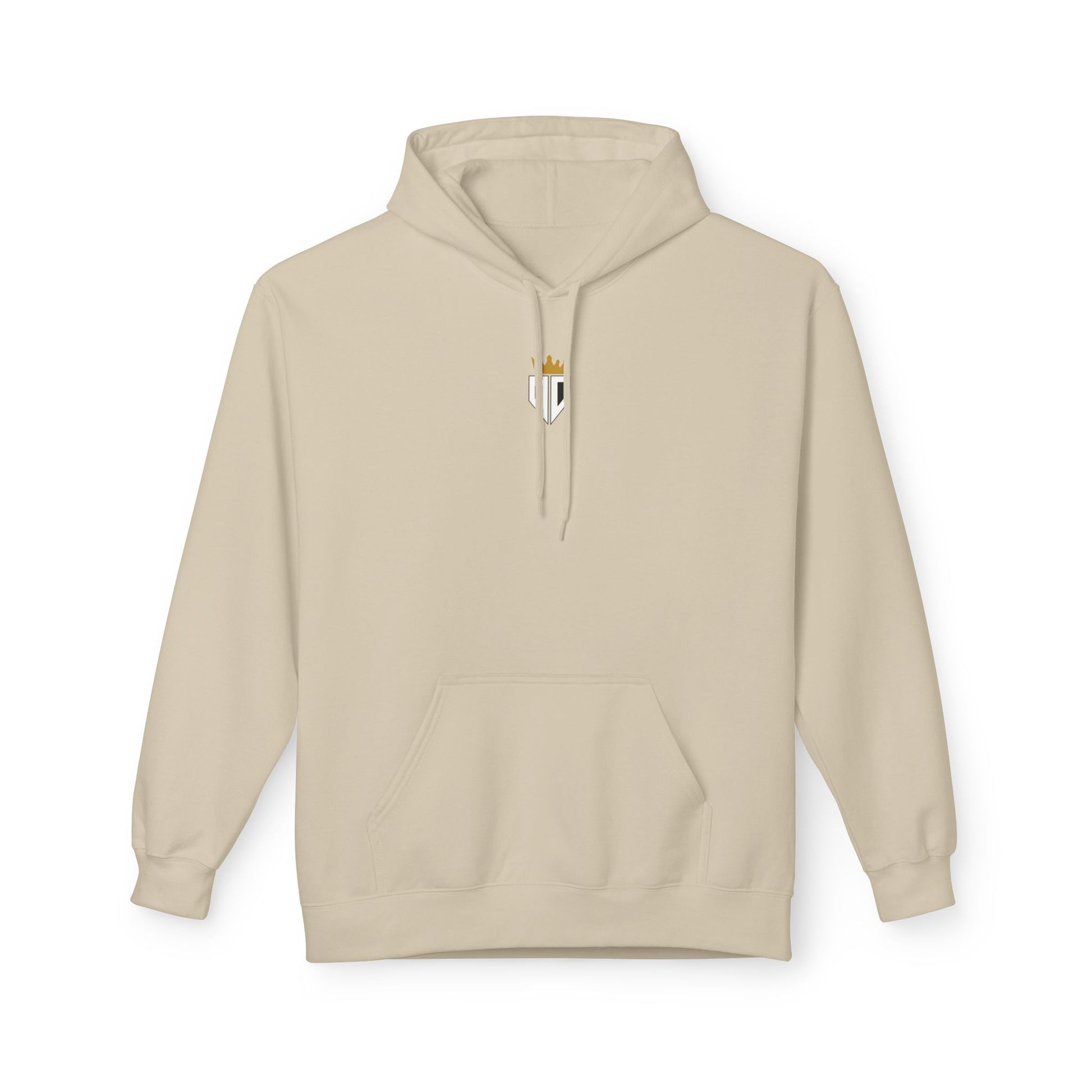 "SLOGAN" Hoodie Front Sand