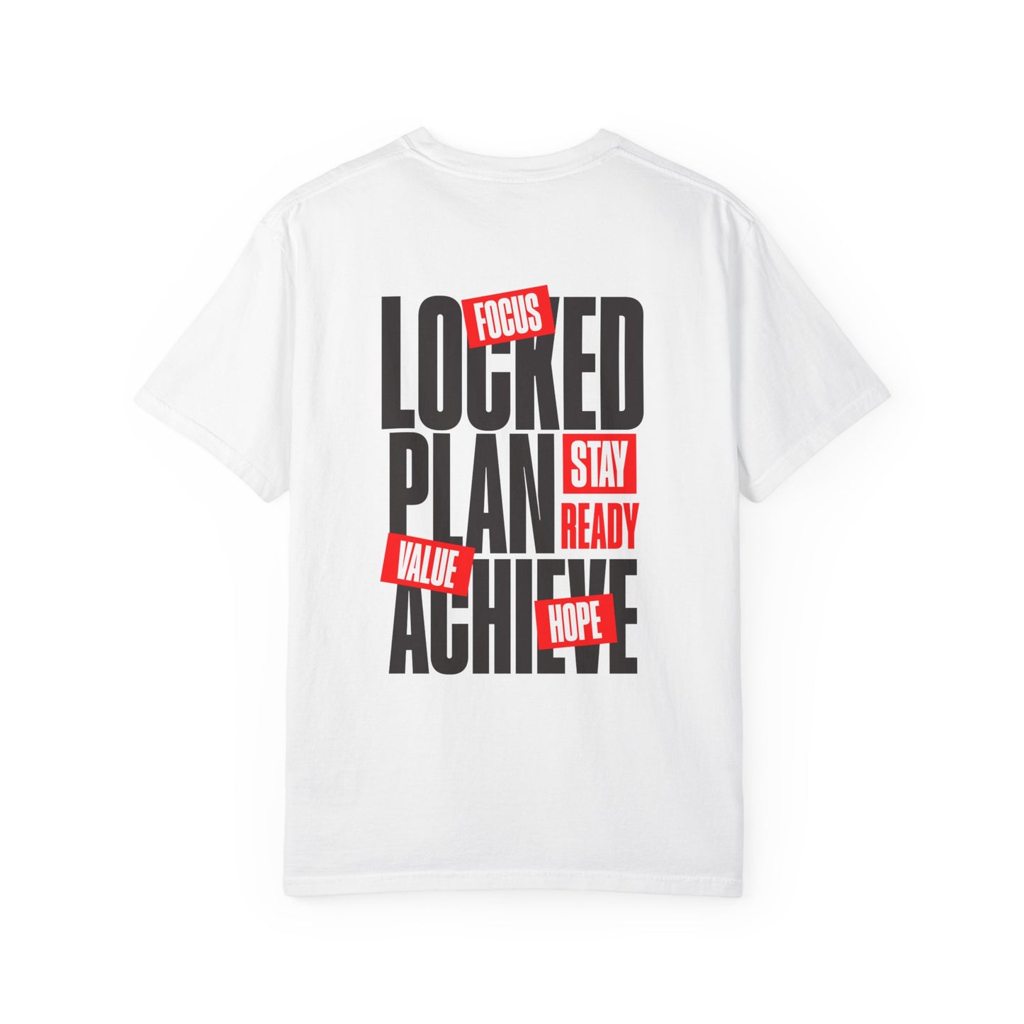 Locked, Plan, Achieve T-shirt - "LOCKED IN" Collection