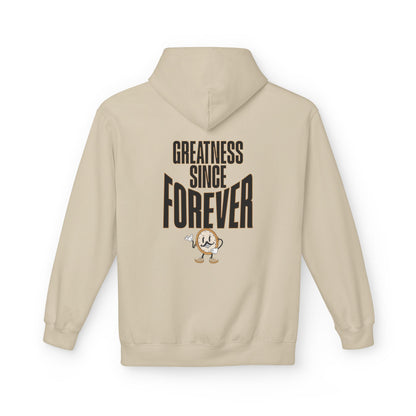 "SLOGAN" hoodie back Sand